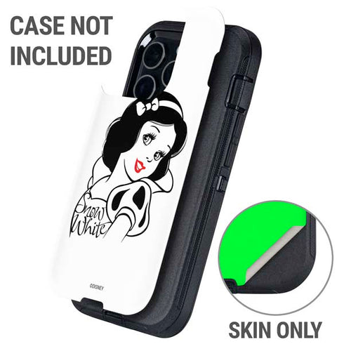Disney Snow White Black and White Art Otterbox Defender iPhone Skin