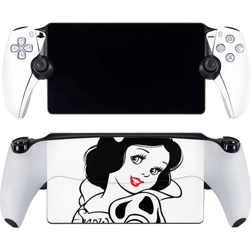 Disney Snow White Black and White Art PlayStation Portal Remote Player Skin