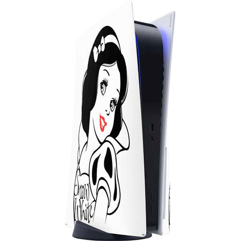 Disney Snow White Black and White Art PS5 Console Skin