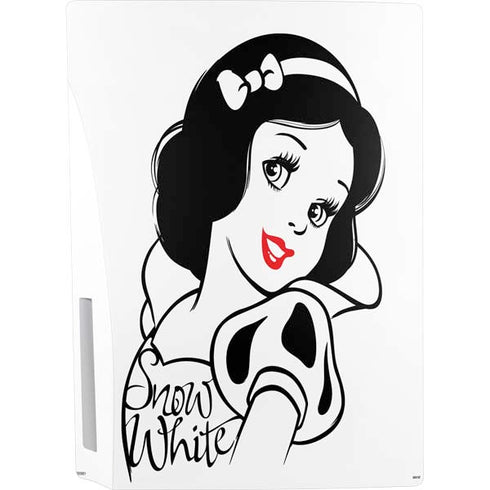 Disney Snow White Black and White Art PS5 Console Skin