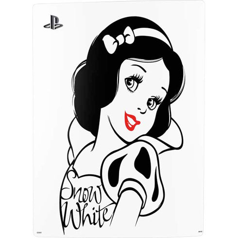 Disney Snow White Black and White Art PS5 Digital Edition Console Skin