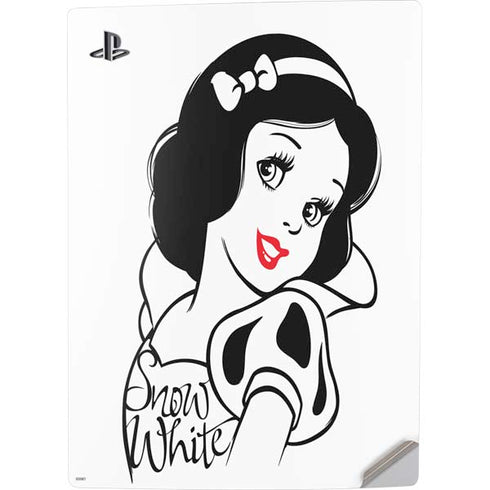 Disney Snow White Black and White Art PS5 Digital Edition Console Skin