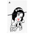Disney Snow White Black and White Art PS5 Slim Disk Console Skin