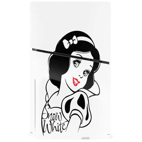 Disney Snow White Black and White Art PS5 Slim Disk Console Skin