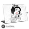 Disney Snow White Black and White Art Universal Laptop 13in (10.6 x 7.6in) Skin