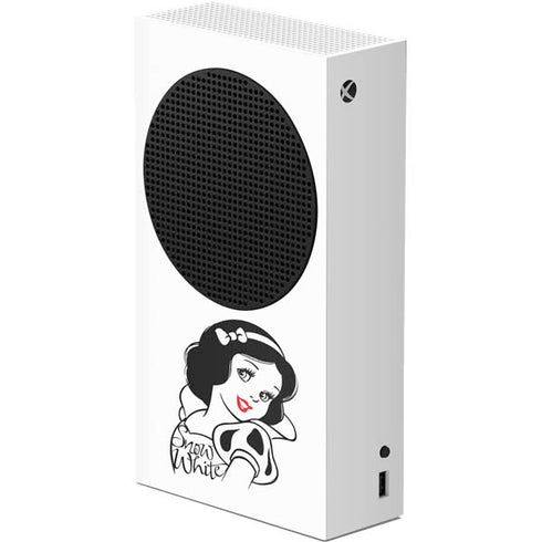 Disney Snow White Black and White Art Xbox Series S Console Skin