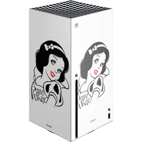 Disney Snow White Black and White Art Xbox Series X Console Skin