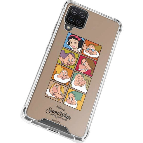 Disney Snow White Character Portraits Galaxy A12 Clear Case
