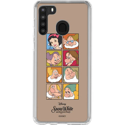 Disney Snow White Character Portraits Galaxy A21 Clear Case