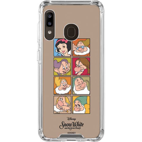 Disney Snow White Character Portraits Galaxy A30 Clear Case