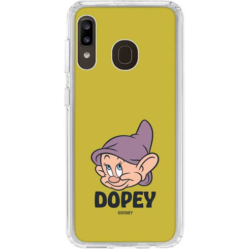 Disney Snow White Dopey Dwarf Galaxy A20 Clear Case