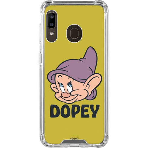 Disney Snow White Dopey Dwarf Galaxy A30 Clear Case