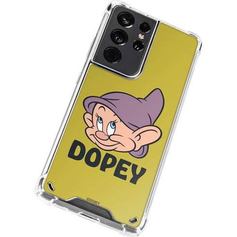 Disney Snow White Dopey Dwarf Galaxy S21 Ultra 5G Clear Case