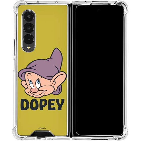 Disney Snow White Dopey Dwarf Galaxy Z Fold4 5G Clear Case