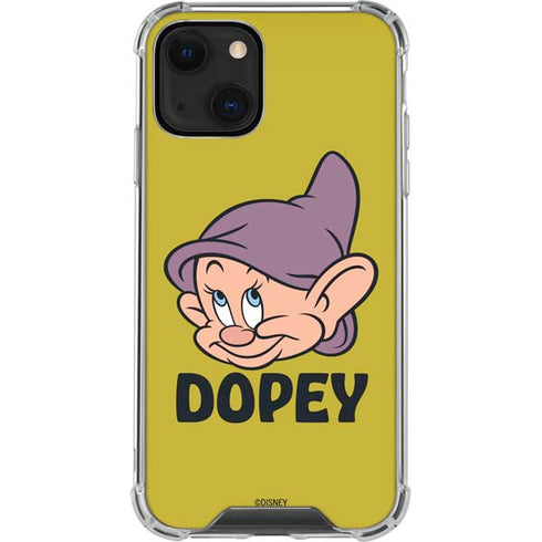 Disney Snow White Dopey Dwarf iPhone 14 Plus Clear Case