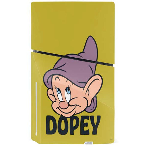 Disney Snow White Dopey Dwarf PS5 Slim Disk Console Skin