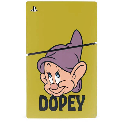 Disney Snow White Dopey Dwarf PS5 Slim Digital Edition Bundle Skin