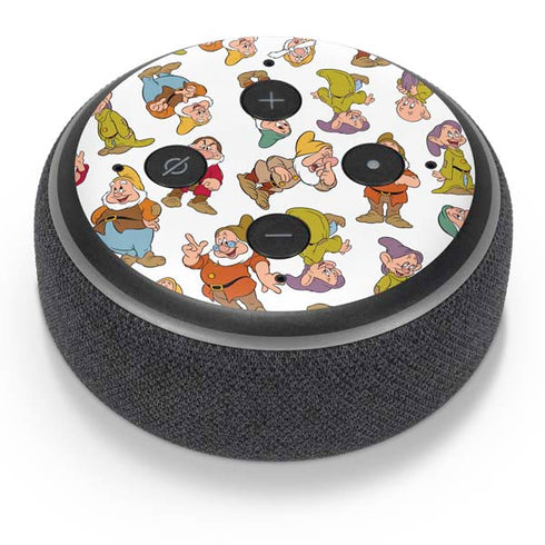 Disney Snow White Dwarfs Pattern Amazon Echo Dot Skin