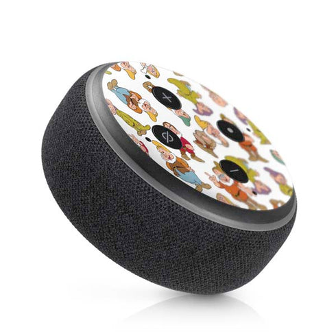 Disney Snow White Dwarfs Pattern Amazon Echo Dot Skin