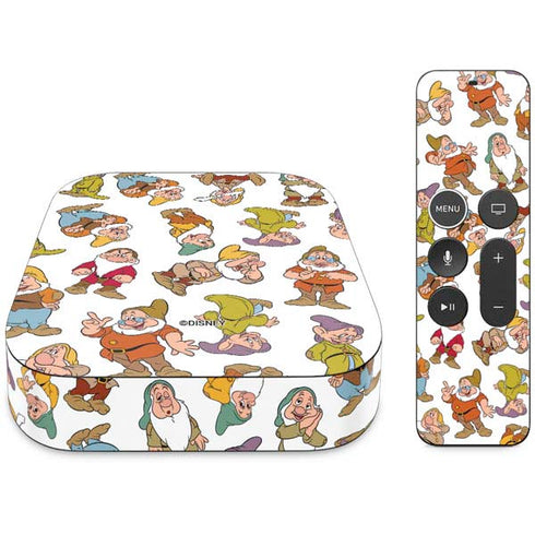 Disney Snow White Dwarfs Pattern Apple TV Skin