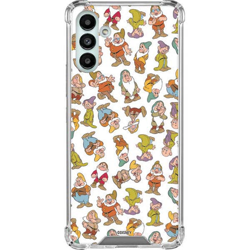Disney Snow White Dwarfs Pattern Galaxy A13 5G Clear Case