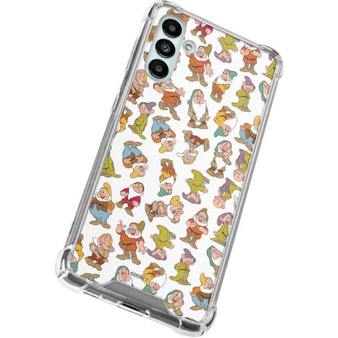 Disney Snow White Dwarfs Pattern Galaxy A13 5G Clear Case