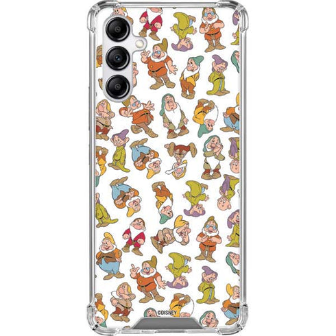 Disney Snow White Dwarfs Pattern Galaxy A14 5G Clear Case