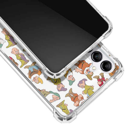 Disney Snow White Dwarfs Pattern Galaxy A14 5G Clear Case