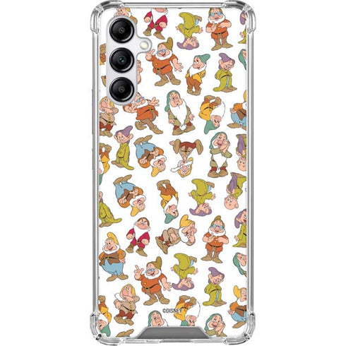 Disney Snow White Dwarfs Pattern Galaxy A15 5G Clear Case