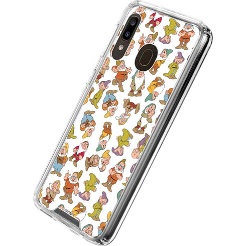 Disney Snow White Dwarfs Pattern Galaxy A30 Clear Case