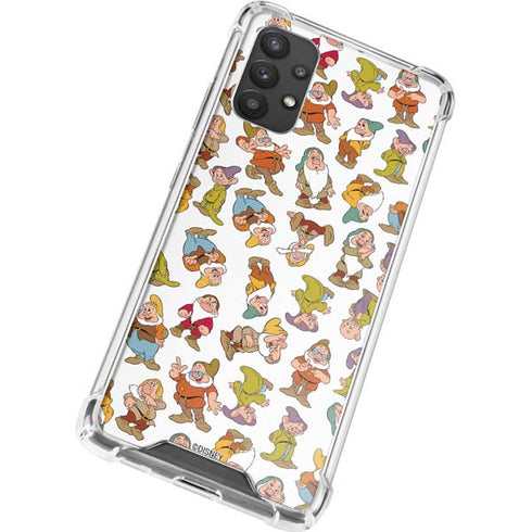 Disney Snow White Dwarfs Pattern Galaxy A32 5G Clear Case