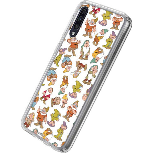 Disney Snow White Dwarfs Pattern Galaxy A50 Clear Case