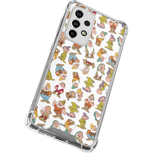 Disney Snow White Dwarfs Pattern Galaxy A53 5G Clear Case