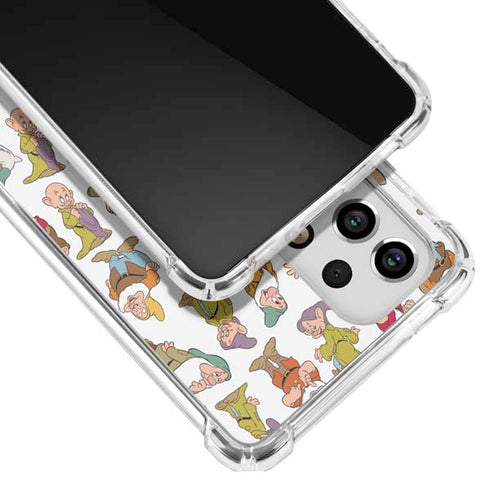Disney Snow White Dwarfs Pattern Galaxy A53 5G Clear Case