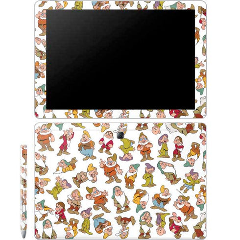 Disney Snow White Dwarfs Pattern Galaxy Book 12in Skin