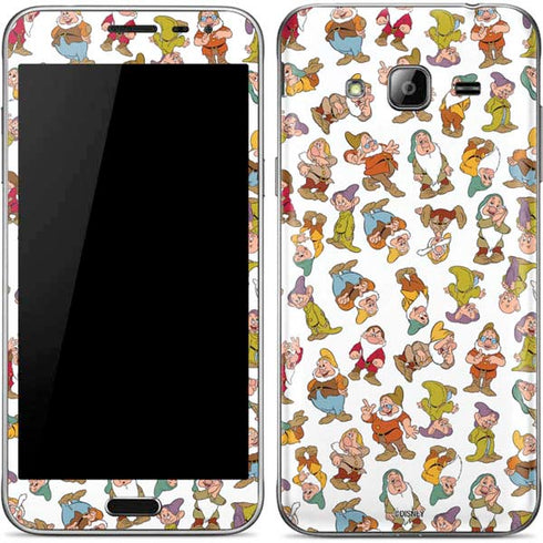 Disney Snow White Dwarfs Pattern Galaxy J3 Skin