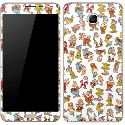 Disney Snow White Dwarfs Pattern Galaxy J7 Skin