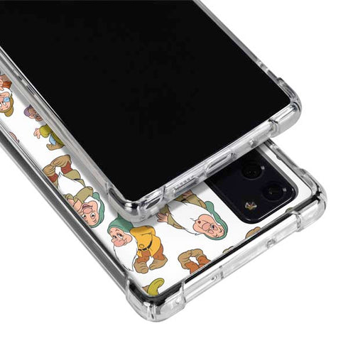 Disney Snow White Dwarfs Pattern Galaxy Note20 5G Clear Case