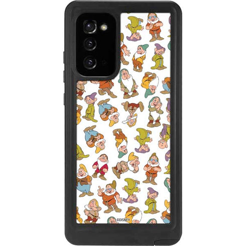 Disney Snow White Dwarfs Pattern Galaxy Note20 5G Waterproof Case