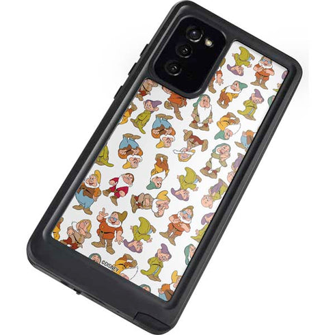 Disney Snow White Dwarfs Pattern Galaxy Note20 5G Waterproof Case