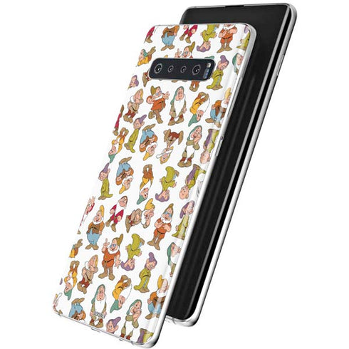 Disney Snow White Dwarfs Pattern Galaxy S10 Plus Skin