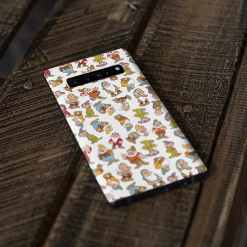 Disney Snow White Dwarfs Pattern Galaxy S10 Plus Skin