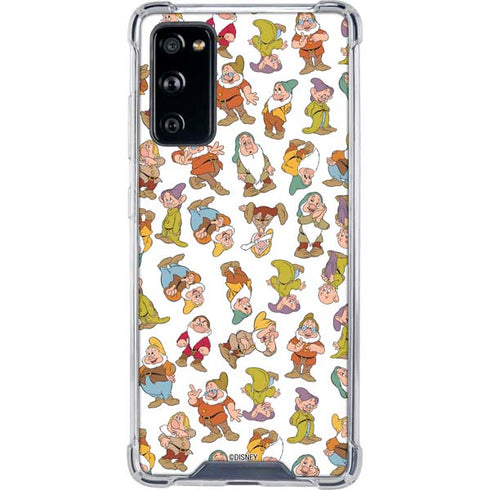 Disney Snow White Dwarfs Pattern Galaxy S20 FE Clear Case