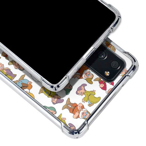 Disney Snow White Dwarfs Pattern Galaxy S20 FE Clear Case