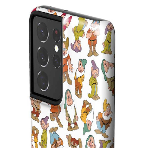Disney Snow White Dwarfs Pattern Galaxy S21 Ultra 5G Pro Case