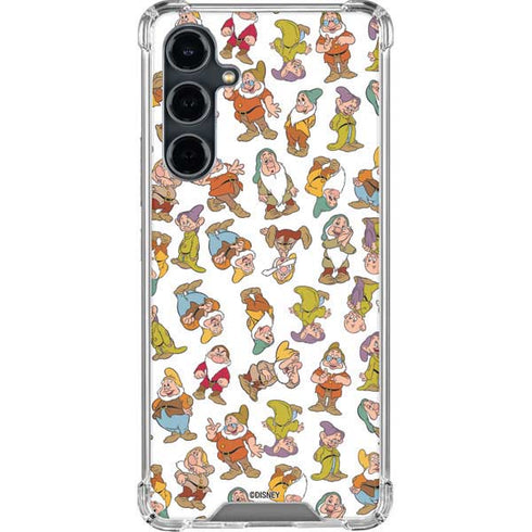 Disney Snow White Dwarfs Pattern Galaxy S23 FE Clear Case