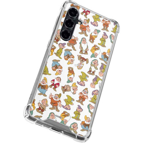 Disney Snow White Dwarfs Pattern Galaxy S23 FE Clear Case