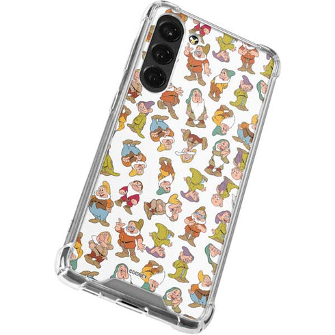 Disney Snow White Dwarfs Pattern Galaxy S23 Plus Clear Case