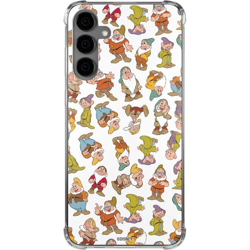 Disney Snow White Dwarfs Pattern Galaxy S24 Plus Clear Case