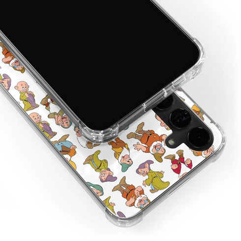 Disney Snow White Dwarfs Pattern Galaxy S24 Plus Clear Case